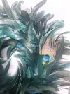 The manufacturer supplies Halloween black feather rings, festival decorations, garlands, front door hangers and black door hangers Application Scenario
